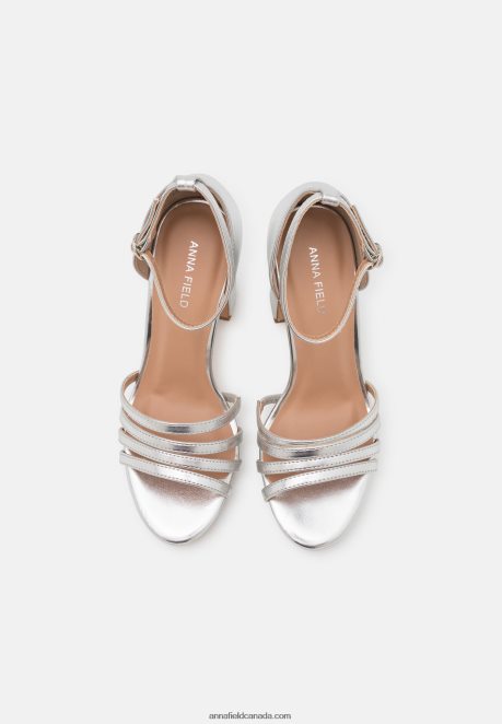 Anna Field Women Platform Sandals Silver H42J4Z1580