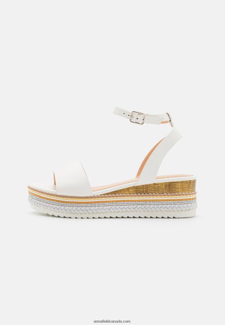 Anna Field Women Platform Sandals White H42J4Z1489