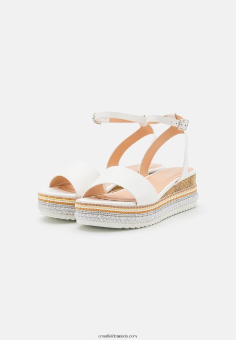 Anna Field Women Platform Sandals White H42J4Z1489