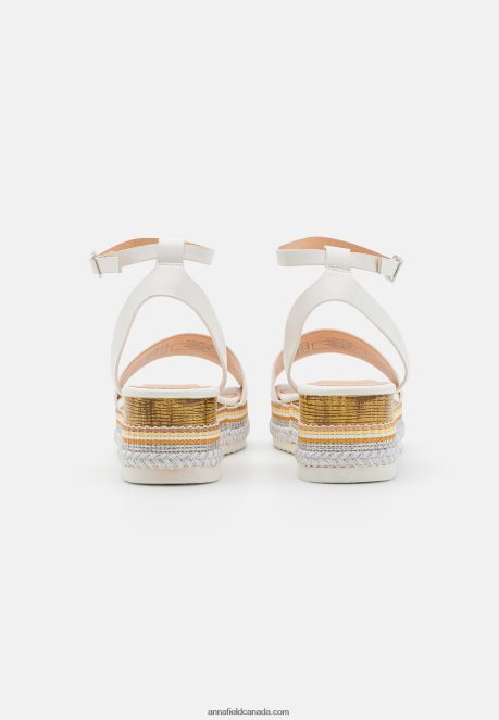 Anna Field Women Platform Sandals White H42J4Z1489