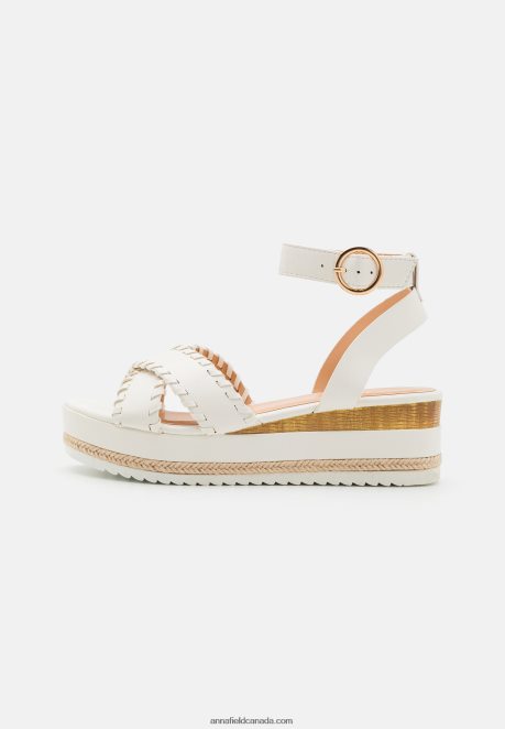 Anna Field Women Platform Sandals White H42J4Z1493