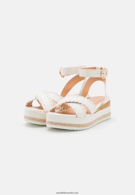 Anna Field Women Platform Sandals White H42J4Z1493