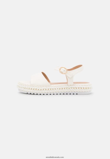 Anna Field Women Platform Sandals White H42J4Z1551