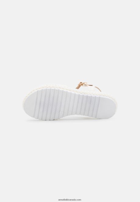 Anna Field Women Platform Sandals White H42J4Z1551