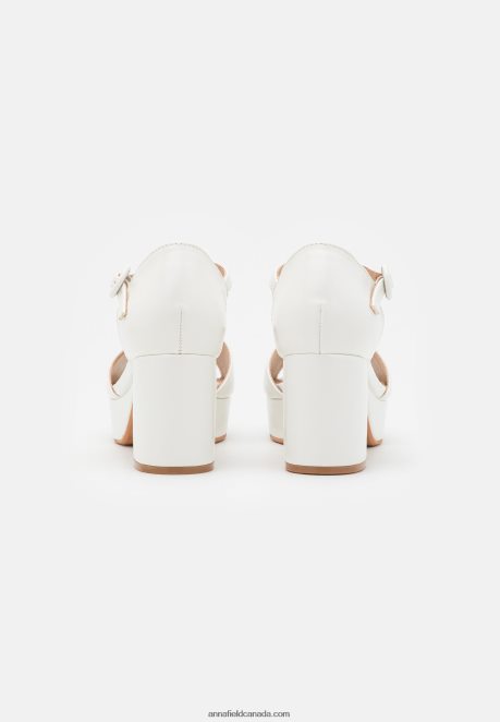 Anna Field Women Platform Sandals White H42J4Z1563