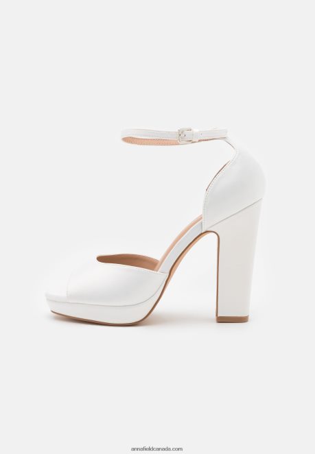 Anna Field Women Platform Sandals White H42J4Z1586