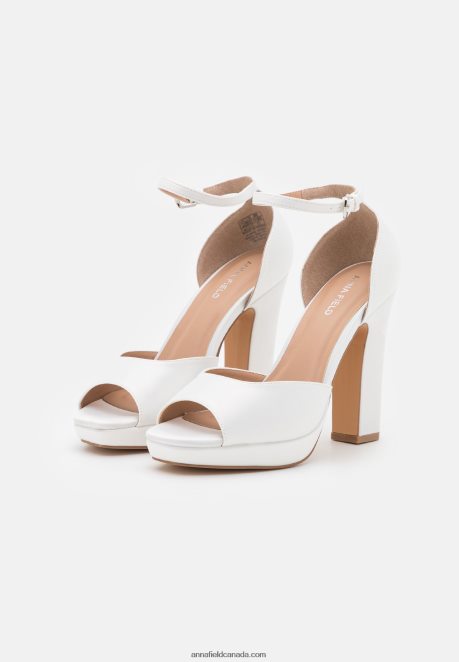 Anna Field Women Platform Sandals White H42J4Z1586