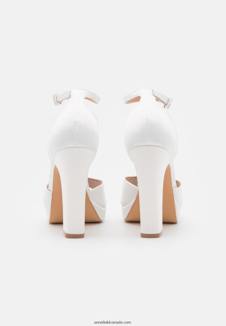 Anna Field Women Platform Sandals White H42J4Z1586