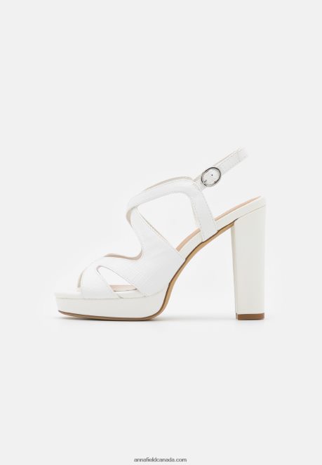 Anna Field Women Platform Sandals White H42J4Z1587