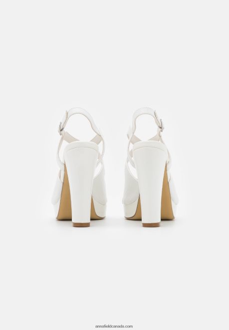 Anna Field Women Platform Sandals White H42J4Z1587
