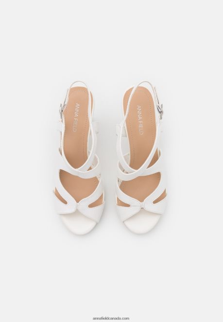 Anna Field Women Platform Sandals White H42J4Z1587