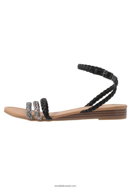 Anna Field Women Sandals Black/Silver H42J4Z1248