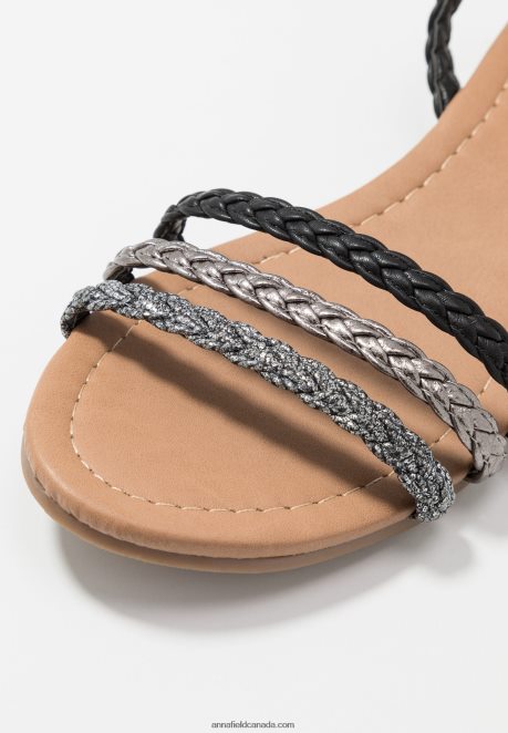 Anna Field Women Sandals Black/Silver H42J4Z1248