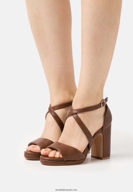 Anna Field Women Sandals Cognac H42J4Z1253