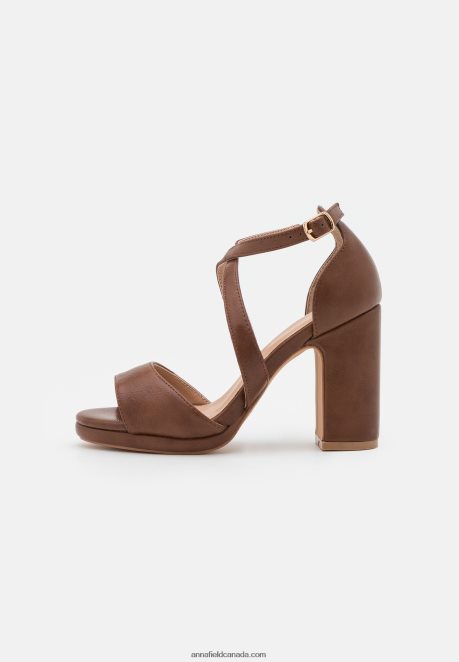 Anna Field Women Sandals Cognac H42J4Z1253