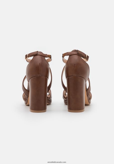 Anna Field Women Sandals Cognac H42J4Z1253
