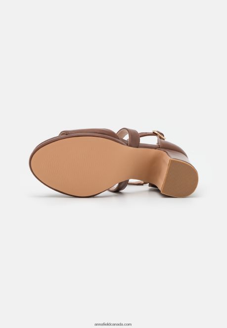 Anna Field Women Sandals Cognac H42J4Z1253