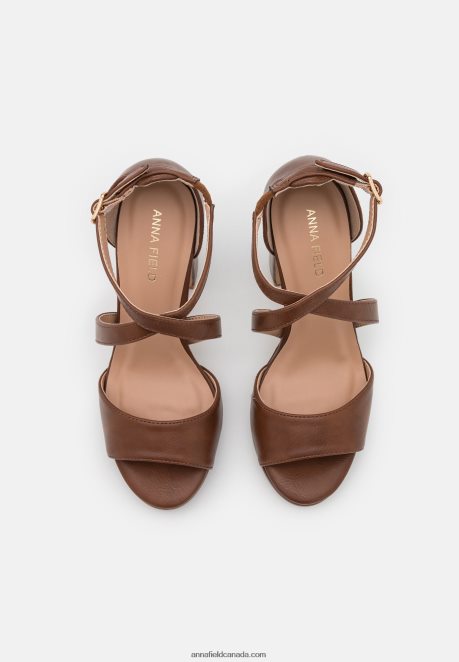 Anna Field Women Sandals Cognac H42J4Z1253