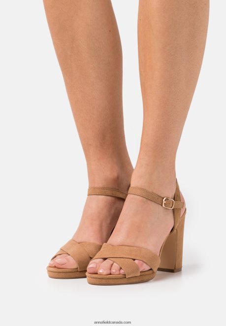Anna Field Women Sandals Cognac H42J4Z1286