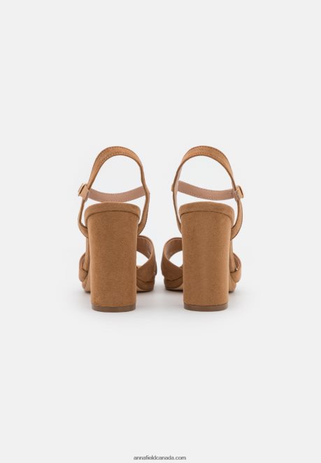 Anna Field Women Sandals Cognac H42J4Z1286
