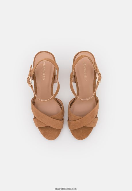 Anna Field Women Sandals Cognac H42J4Z1286