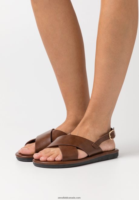 Anna Field Women Sandals Cognac H42J4Z1403