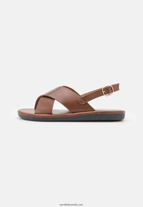 Anna Field Women Sandals Cognac H42J4Z1403