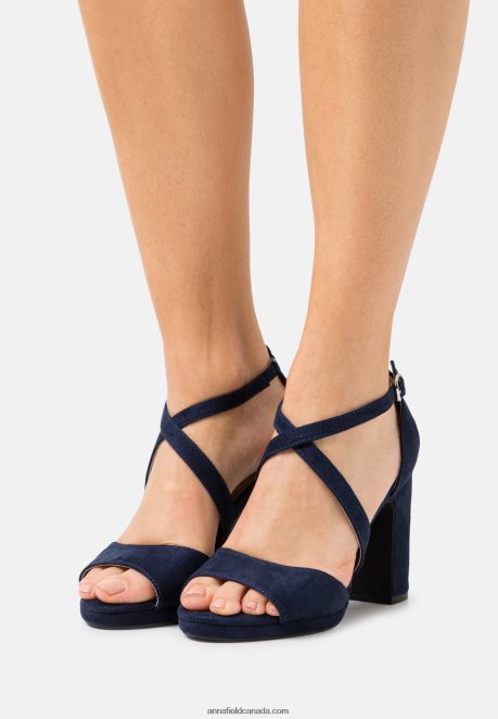 Anna Field Women Sandals Dark Blue H42J4Z1250