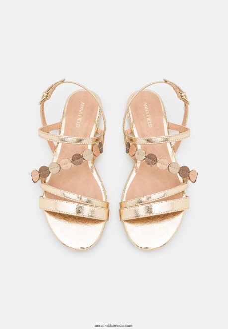 Anna Field Women Sandals Gold H42J4Z1260