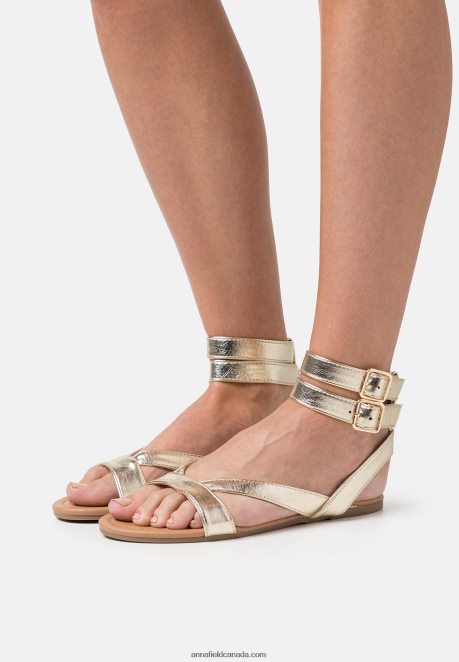 Anna Field Women Sandals Gold H42J4Z1424