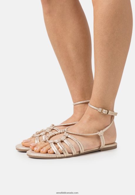 Anna Field Women Sandals Gold H42J4Z1436