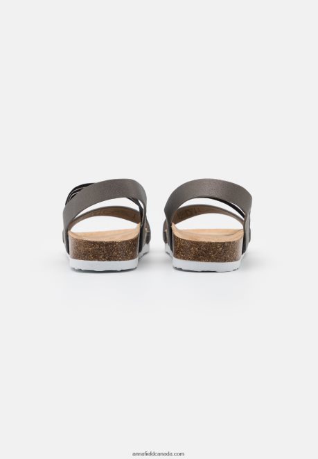 Anna Field Women Sandals Gunmetal H42J4Z1406