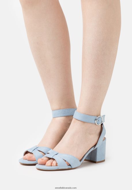 Anna Field Women Sandals Light Blue H42J4Z1353