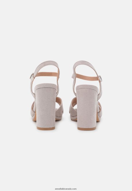 Anna Field Women Sandals Light Grey H42J4Z1292