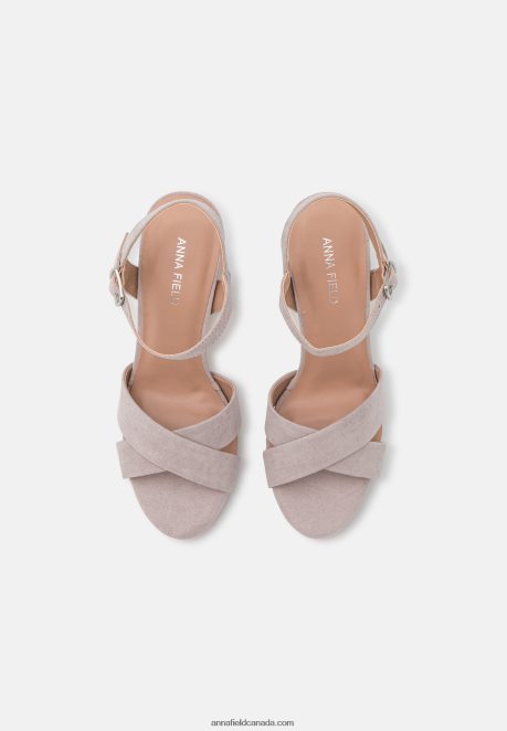 Anna Field Women Sandals Light Grey H42J4Z1292