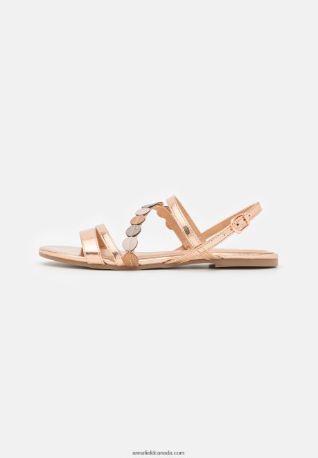 Anna Field Women Sandals Rose Gold-Coloured H42J4Z1313