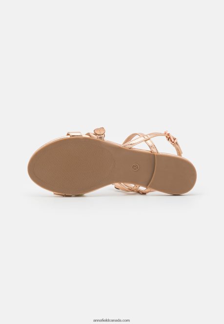 Anna Field Women Sandals Rose Gold-Coloured H42J4Z1313