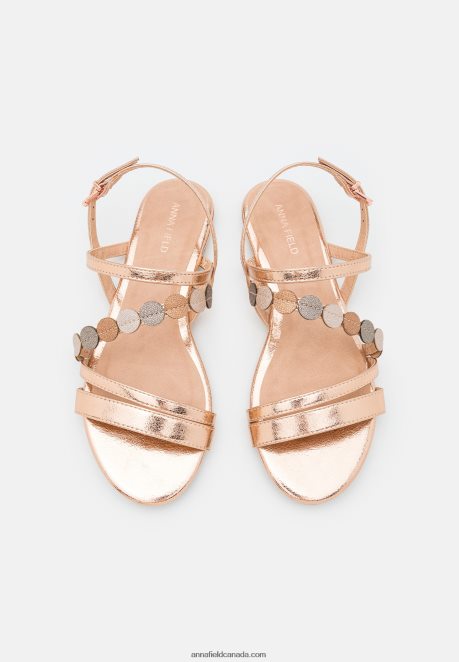 Anna Field Women Sandals Rose Gold-Coloured H42J4Z1313