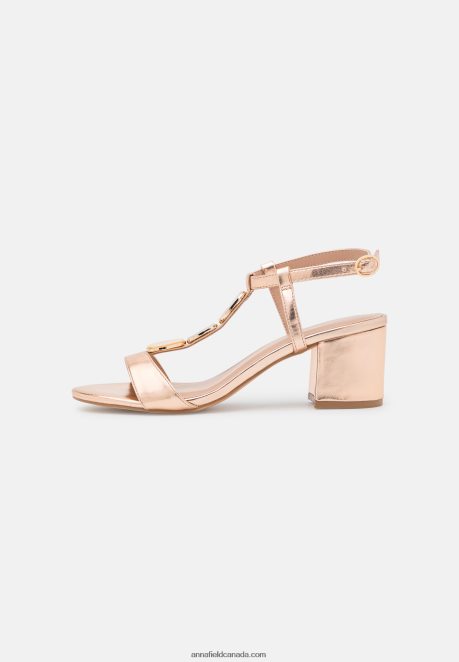 Anna Field Women Sandals Rose Gold-Coloured H42J4Z1345