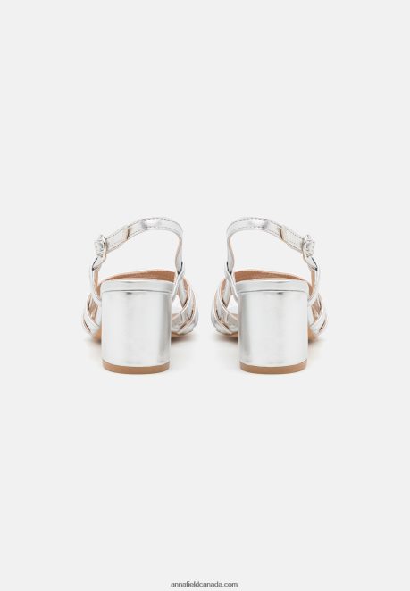 Anna Field Women Sandals Silver H42J4Z1304