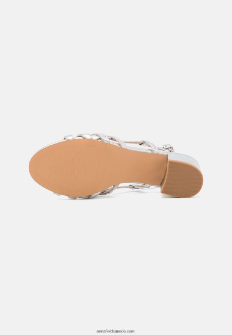 Anna Field Women Sandals Silver H42J4Z1304