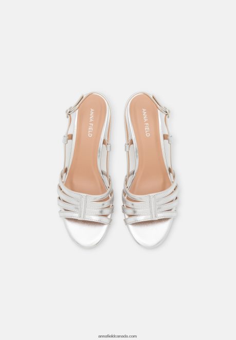 Anna Field Women Sandals Silver H42J4Z1304