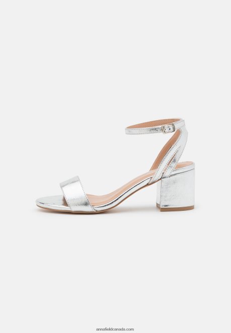 Anna Field Women Sandals Silver H42J4Z1364
