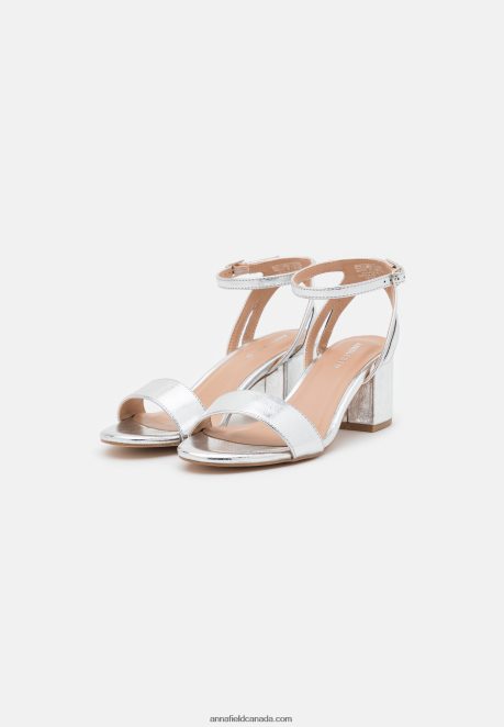 Anna Field Women Sandals Silver H42J4Z1364