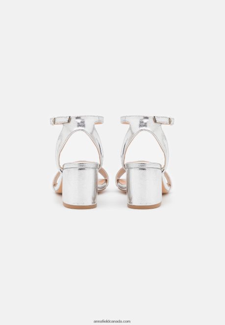 Anna Field Women Sandals Silver H42J4Z1364