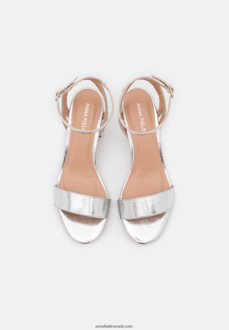 Anna Field Women Sandals Silver H42J4Z1364