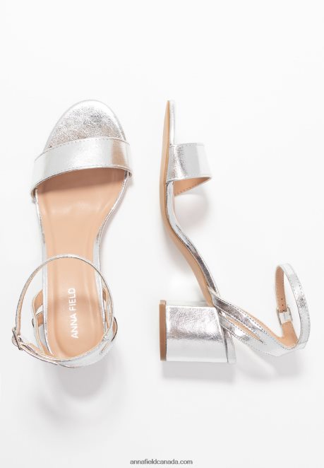 Anna Field Women Sandals Silver H42J4Z1448