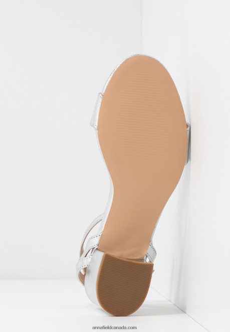 Anna Field Women Sandals Silver H42J4Z1448