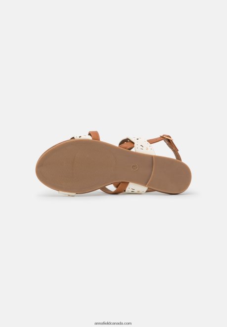 Anna Field Women Sandals White/Cognac H42J4Z1308