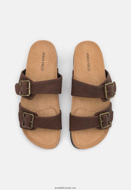 Anna Field Women Slippers Dark Brown H42J4Z1876